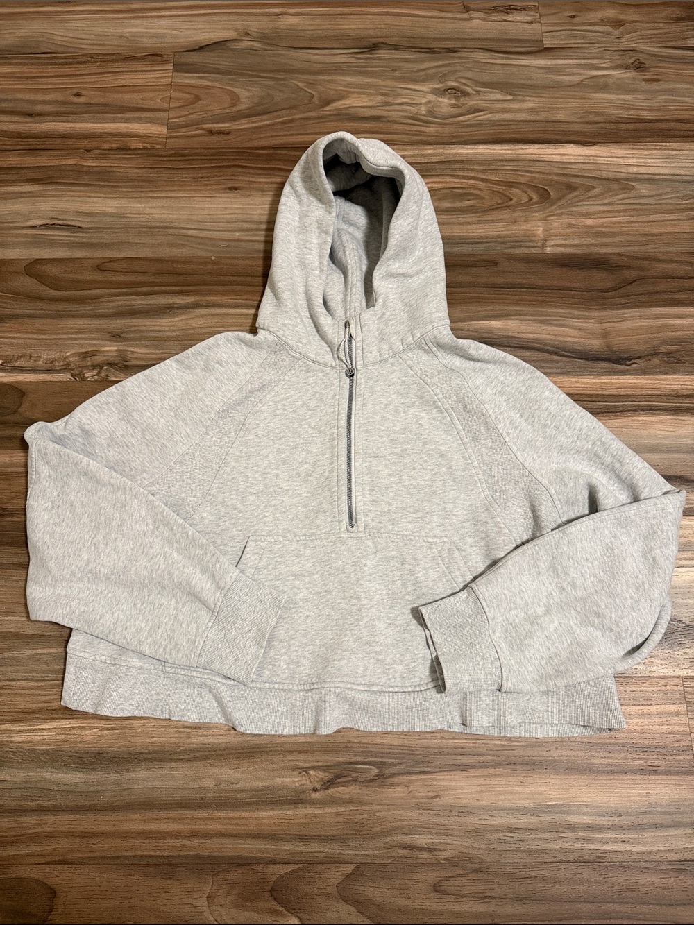 Lululemon Scuba 1/2 Zip Oversized Hooded Pullover Hoodie Pockets Gray XL/XXL